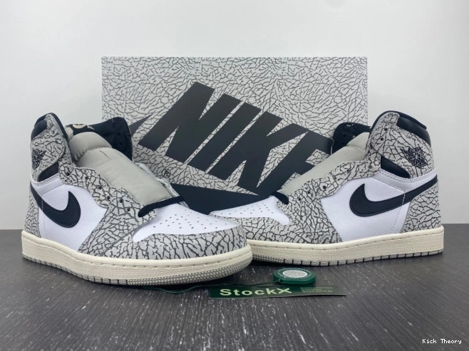Kick Theory Jordan High White DZ5485-052 1 Cement Air OG 0814